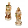 Schachfiguren Schlacht Römer gegen Barbaren aus Alabaster und Kunstharz