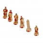 Schachfiguren Seerepubliken aus Alabaster und Kunstharz handbemalt