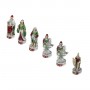 Schachfiguren Seerepubliken aus Alabaster und Kunstharz handbemalt
