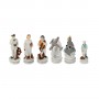 Schachfiguren Schlacht von Midway aus Alabaster und handbemaltem Kunstharz