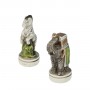 Schachfiguren die Tierwelt aus Alabaster und Kunstharz von Hand bemalt