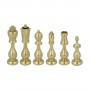 Schachfiguren Staunton-Modell aus Metall Zink Legierung mit handgefertigter Arabesken Oberfläche von Hand verarbeitet