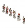 Schachfiguren Spanier gegen Inkas aus Alabaster und Kunstharz von Hand bemalt