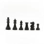 Schachfiguren Staunton aus glänzend lackiertem Holz schwarz und weiss