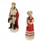 Schachfiguren Schlacht von Waterloo 1815 aus Alabaster und Kunstharz handbemalt
