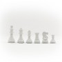 Schachfiguren Staunton aus glänzend lackiertem Holz schwarz und weiss