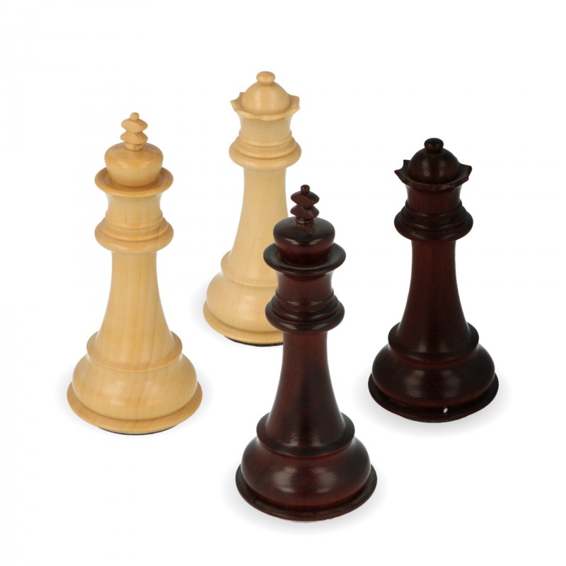 32 Stück Holz Geschnitzte Schachfiguren Handgemachtes Großes Handgefertigtes Set 