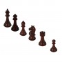 Klassische Schachfiguren Staunton Modell edles Rosenholz geschnitzt und von Hand beendet