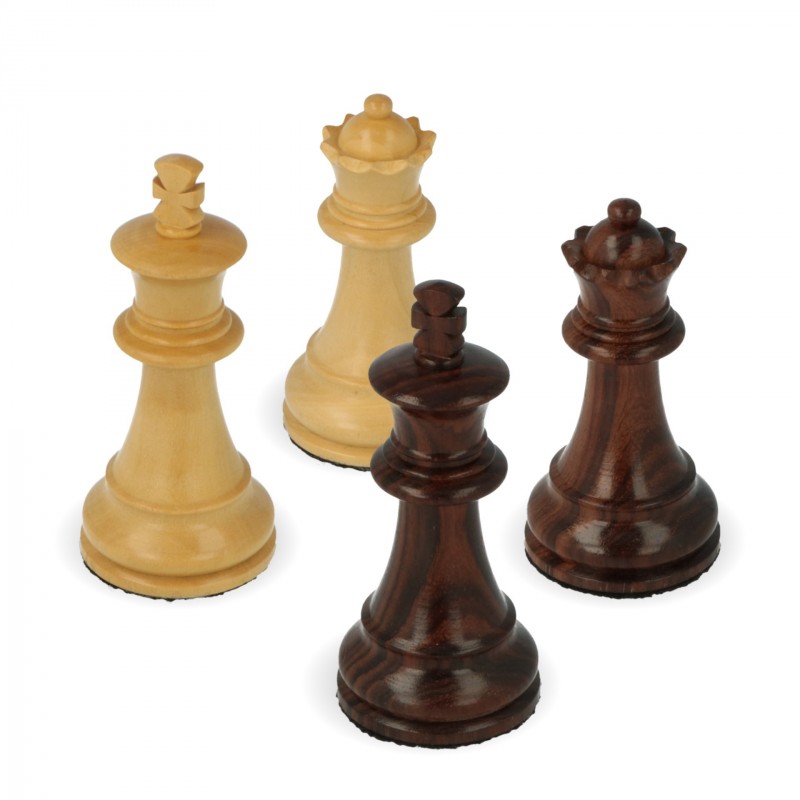 Klassische Staunton Schachfiguren aus Rosenholz von Hand bearbeitet