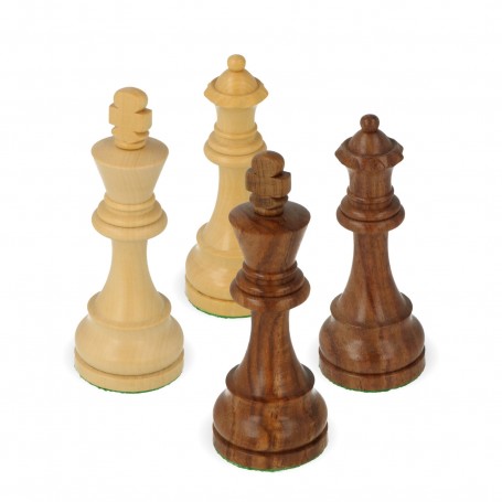 Klassische Schachfiguren aus Palisanderholz