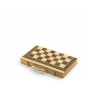 Backgammon und Schach - Koffer mit Backgammonspiel und Schachbrett mit Schachspiel