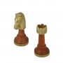 Klassische Staunton Schachfiguren in einer Metall Zink-Legierung und Ahornholz, von Hand bearbeitet.