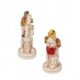 Schachfiguren Far West Cowboys gegen Indianer aus Alabaster und Kunstharz von Hand bemalt.