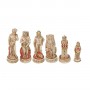 Schachfiguren Florenz und seine Monumente aus Alabaster und Kunstharz von Hand bemalt.