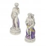 Schachfiguren Florenz und seine Monumente aus Alabaster und Kunstharz von Hand bemalt.