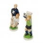 Schachfiguren Fusballmanschaften aus Alabaster und Kunstharz von Hand bemalt