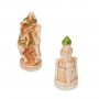 Schachfiguren Schlacht von Camelot aus Alabaster und Kunstharz von Hand bemalt