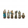 Schachfiguren die Ernte - Bacchus aus Alabaster und handbemalten Kunstharz